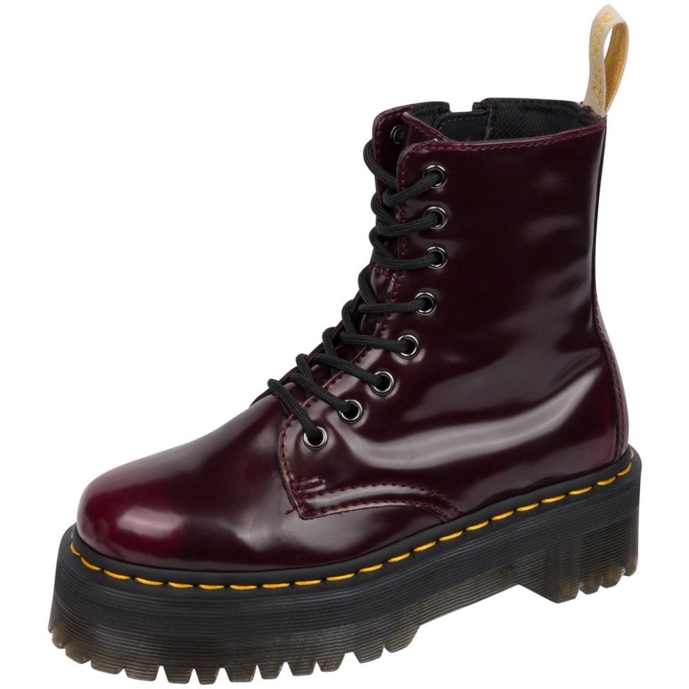 Dr Martens Jadon II Vegan Cherry Red Rub Off